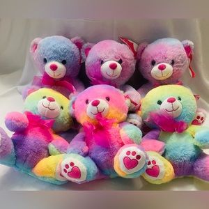 Set of two Cute rainbow Plush teddy, take two for $16